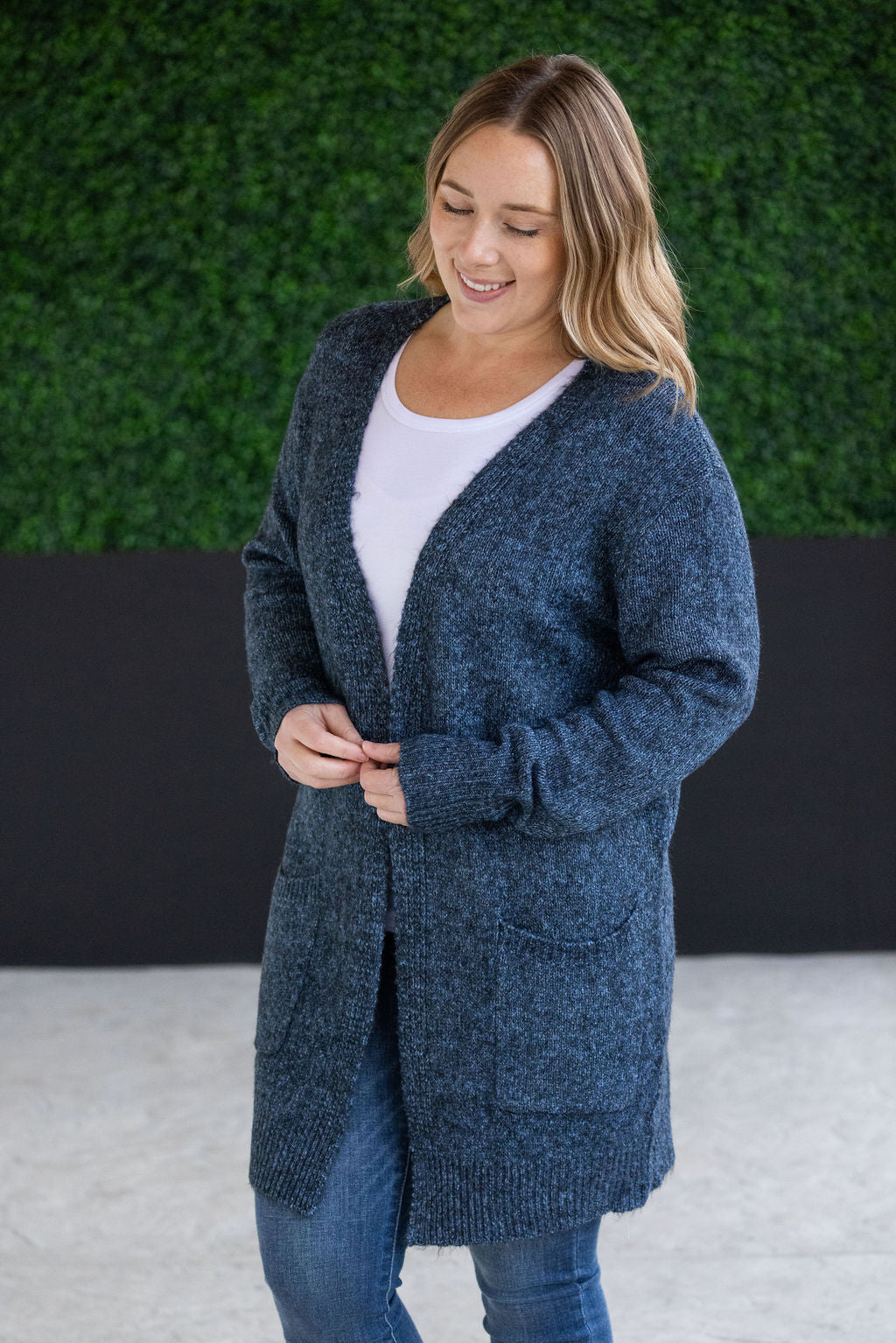 IN STOCK Madison Cozy Cardigan - Midnight Skies