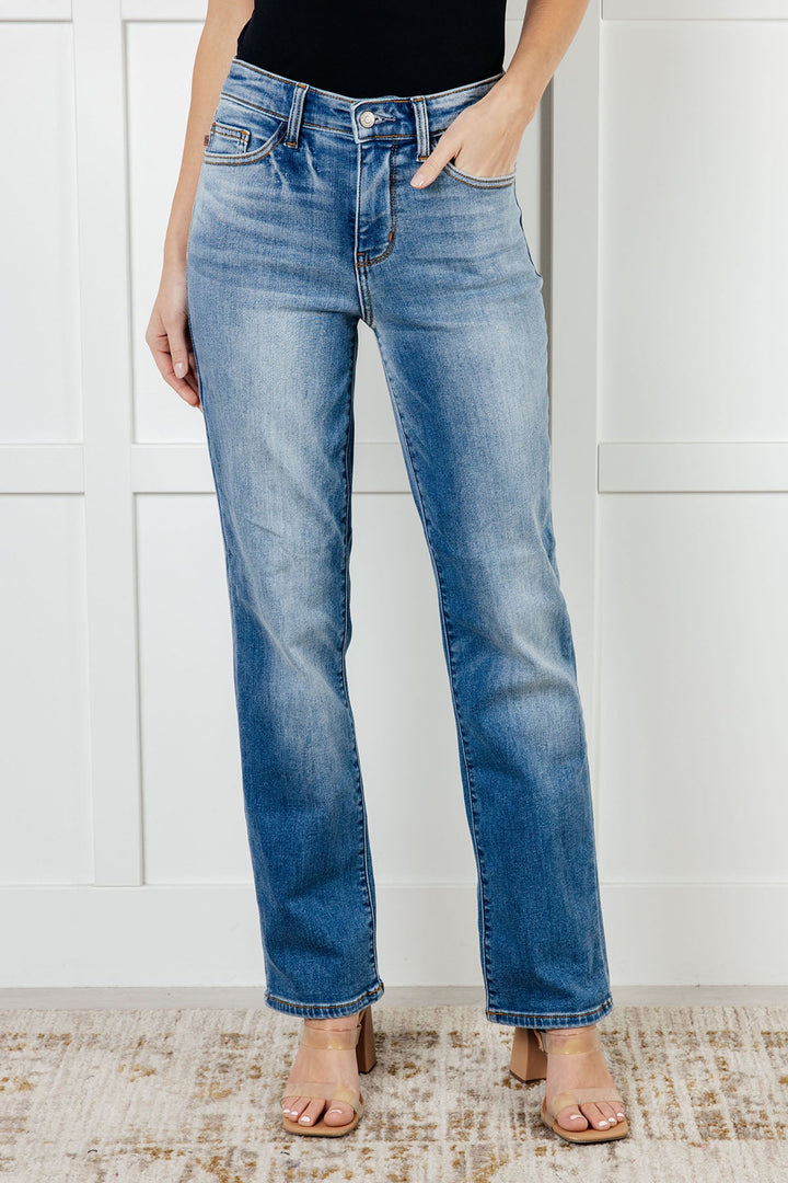 Nivea Vintage Wash Thermal Straight Jeans- Judy Blue