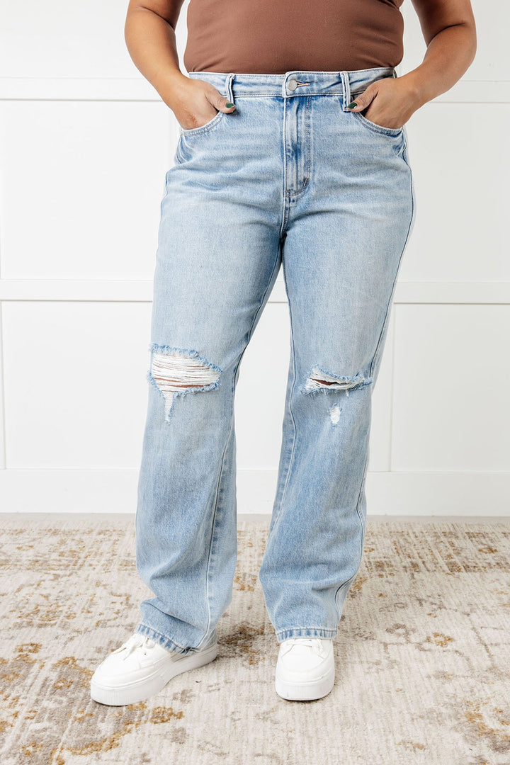 Judy Blue- Patricia High Rise Rigid Magic 90's Straight Jeans