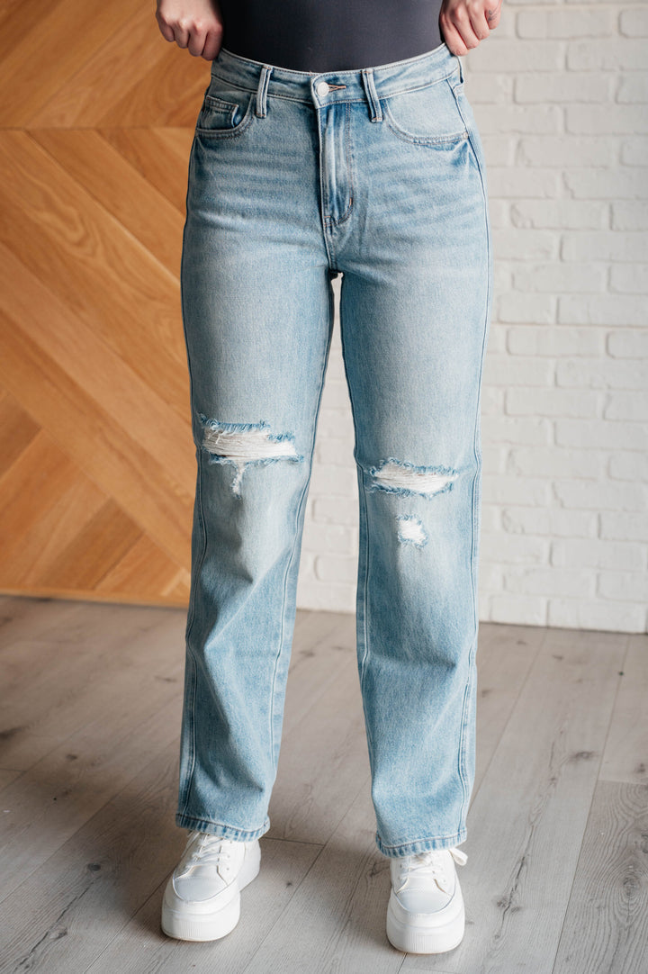 Judy Blue- Patricia High Rise Rigid Magic 90's Straight Jeans