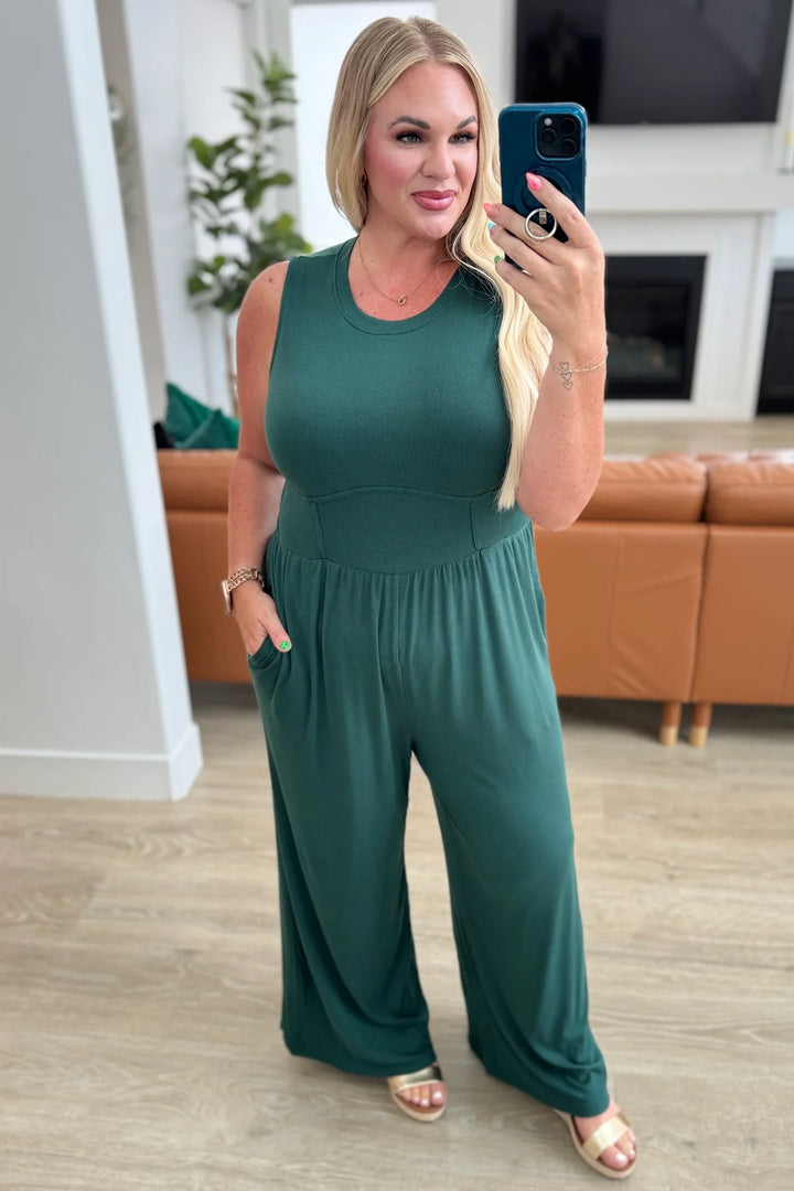 Remington Round Neck Sleeveless Jumpsuit