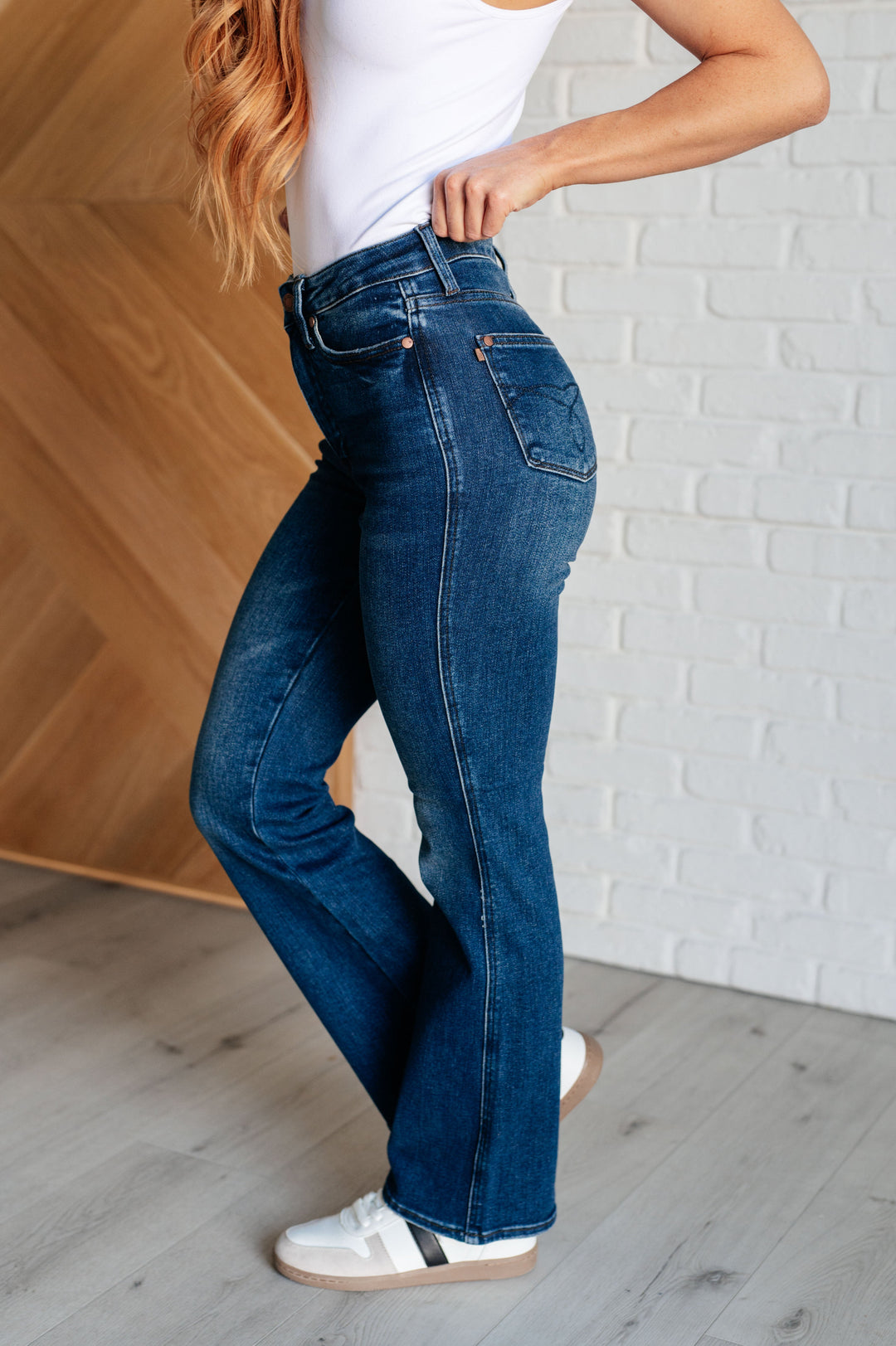 Santana High Rise *TUMMY CONTROL* Bootcut Judy Blue Jeans (Short Inseam)