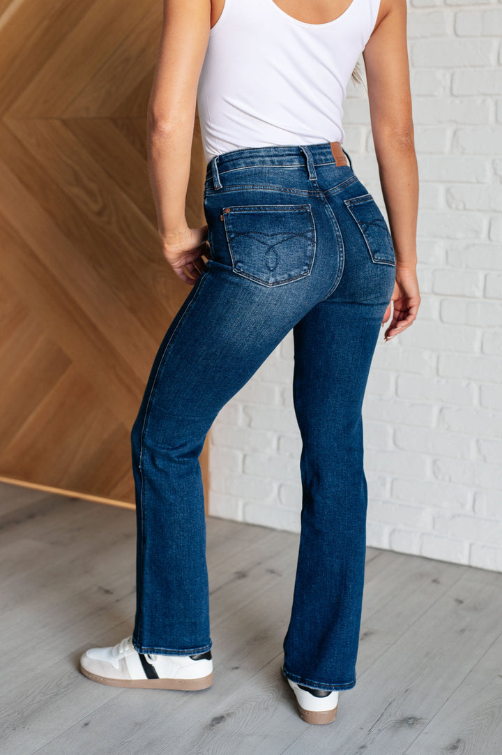 Santana High Rise *TUMMY CONTROL* Bootcut Judy Blue Jeans (Short Inseam)