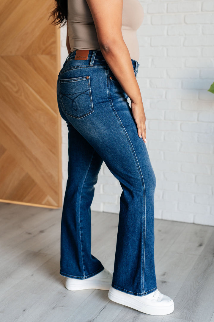 Santana High Rise *TUMMY CONTROL* Bootcut Judy Blue Jeans (Short Inseam)