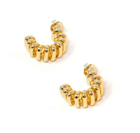 Accordion Hoop Earrings