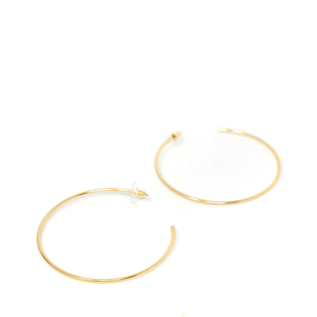 Super Hoops - Wholesale Joyce 3 Inch Hoops Gold 