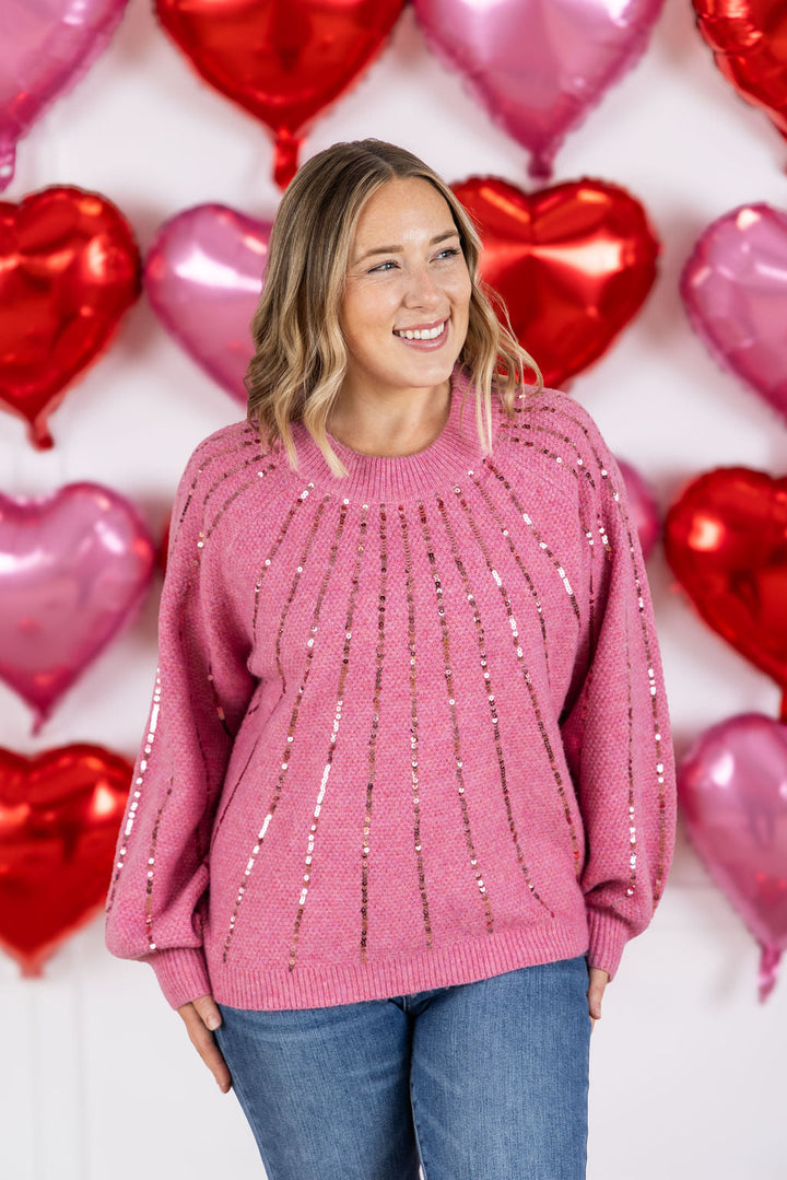 IN STOCK Sparkle Stripes Sweater