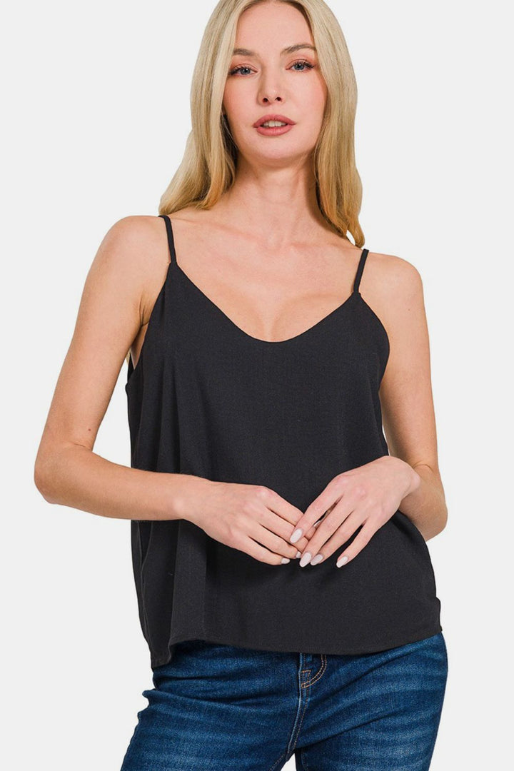 Zenana Two Layered Spaghetti Strap Cami