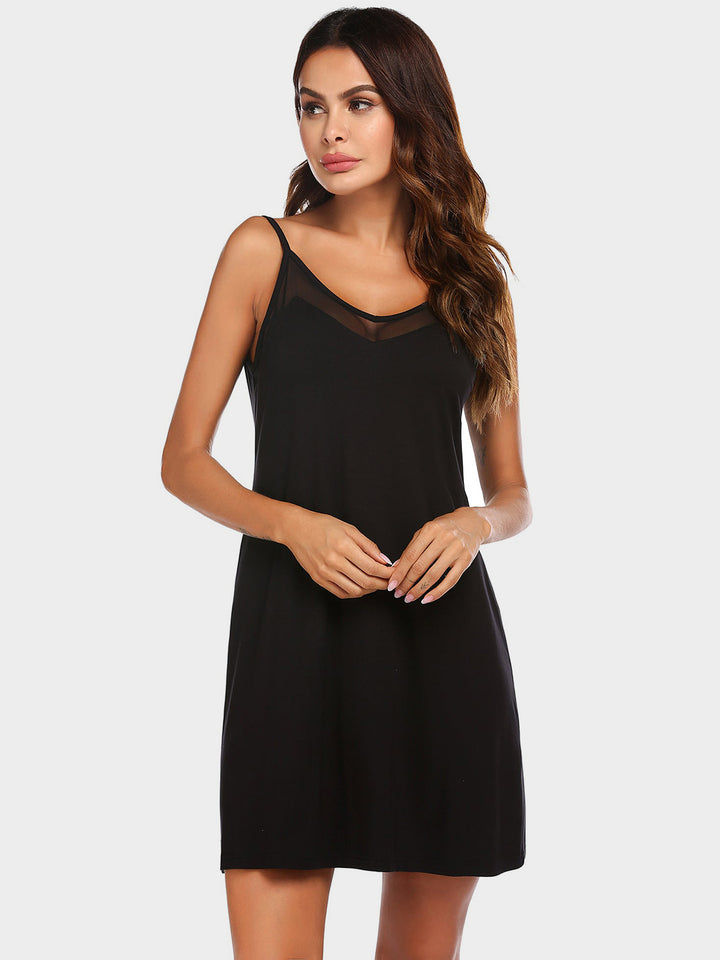 Scoop Neck Spaghetti Strap Lounge Dress