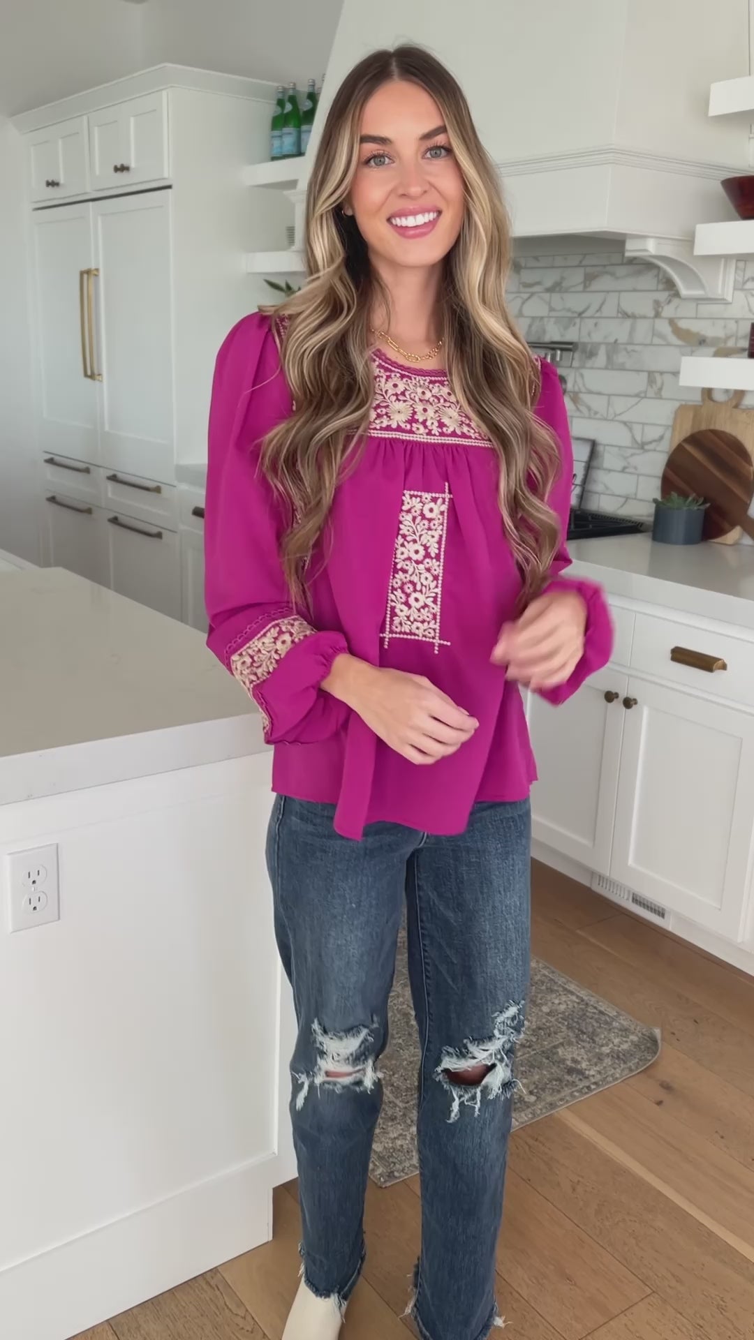 Rodeo Queen Embroidered Blouse