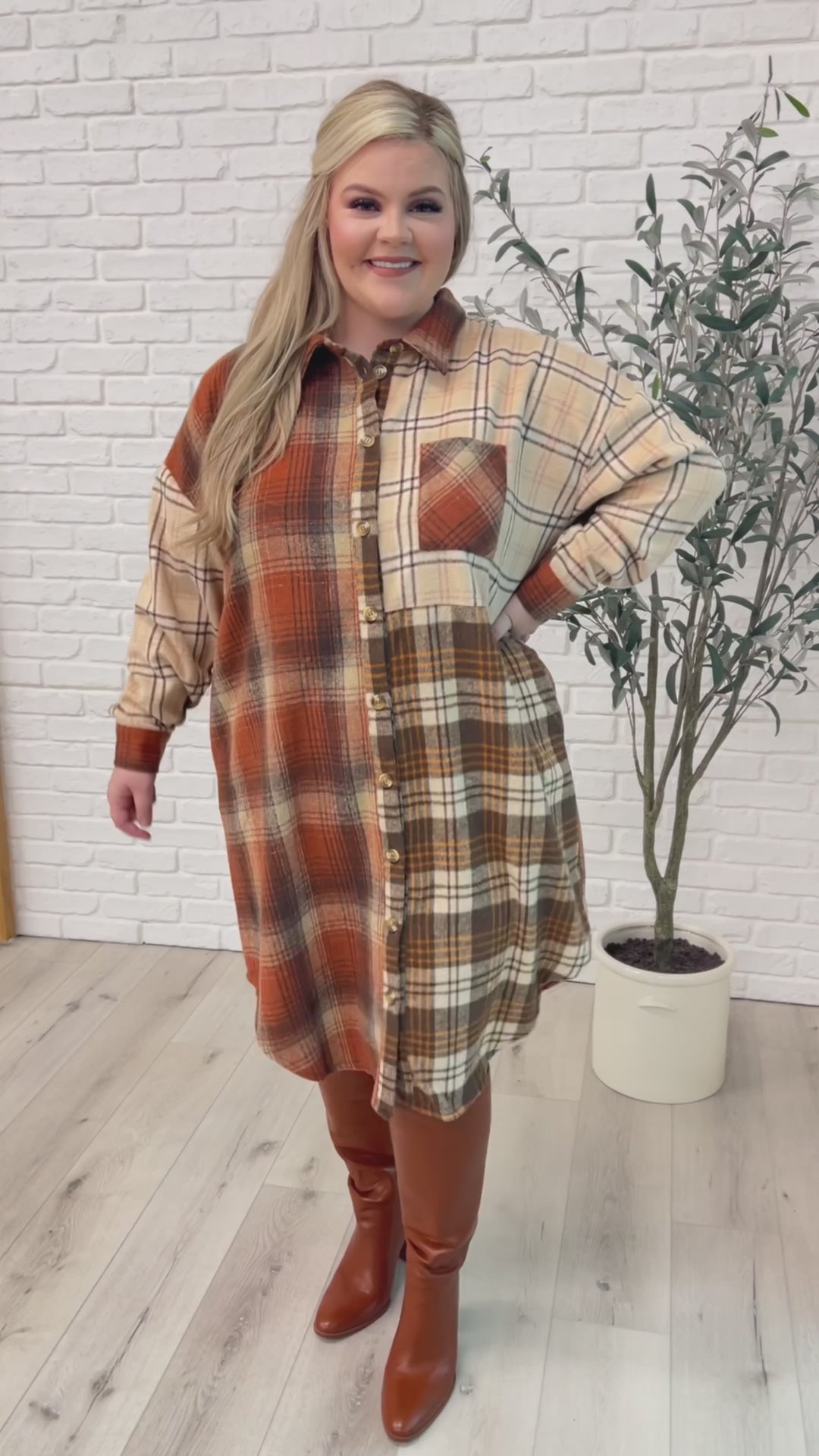 Cabin Fever Flannel Plaid Oversized Shacket